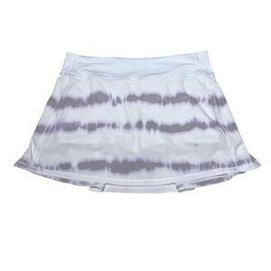 Lululemon 8 Pace Rival Mid Rise Skort Skirt Transverse Lilac Multi Tennis Golf